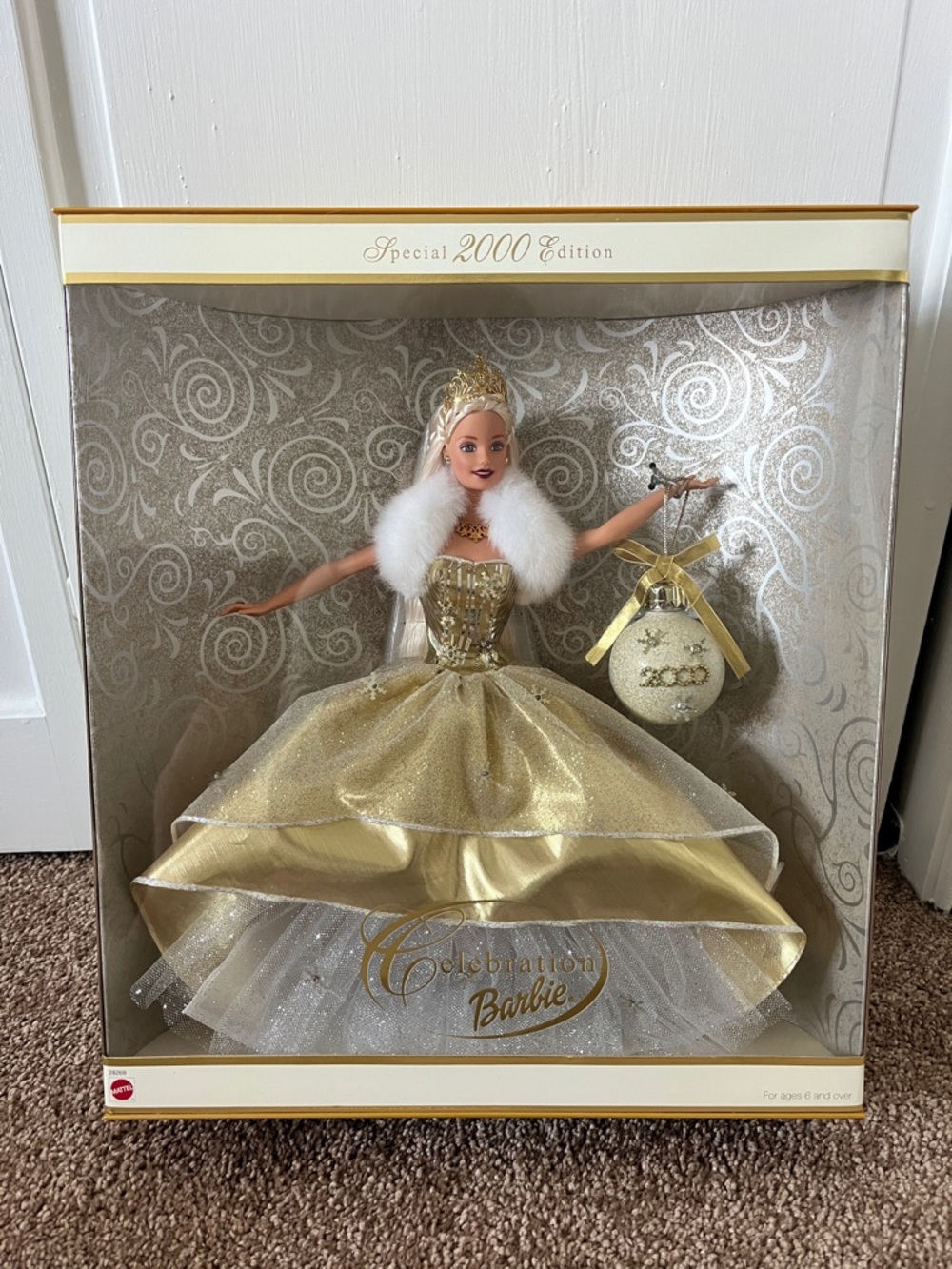 Barbie 2000 Special Edition Celebration Doll in Gold and White Gown